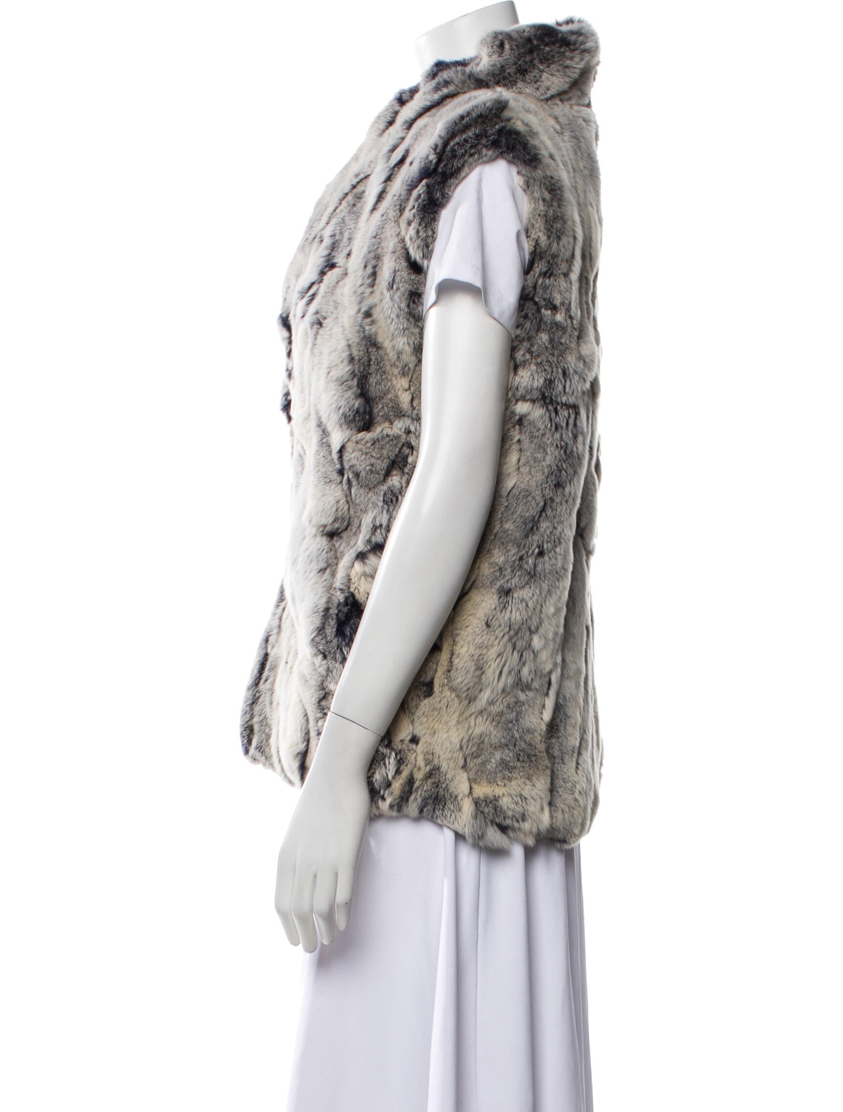 Adrienne Landau Fur Printed Fur Jacket