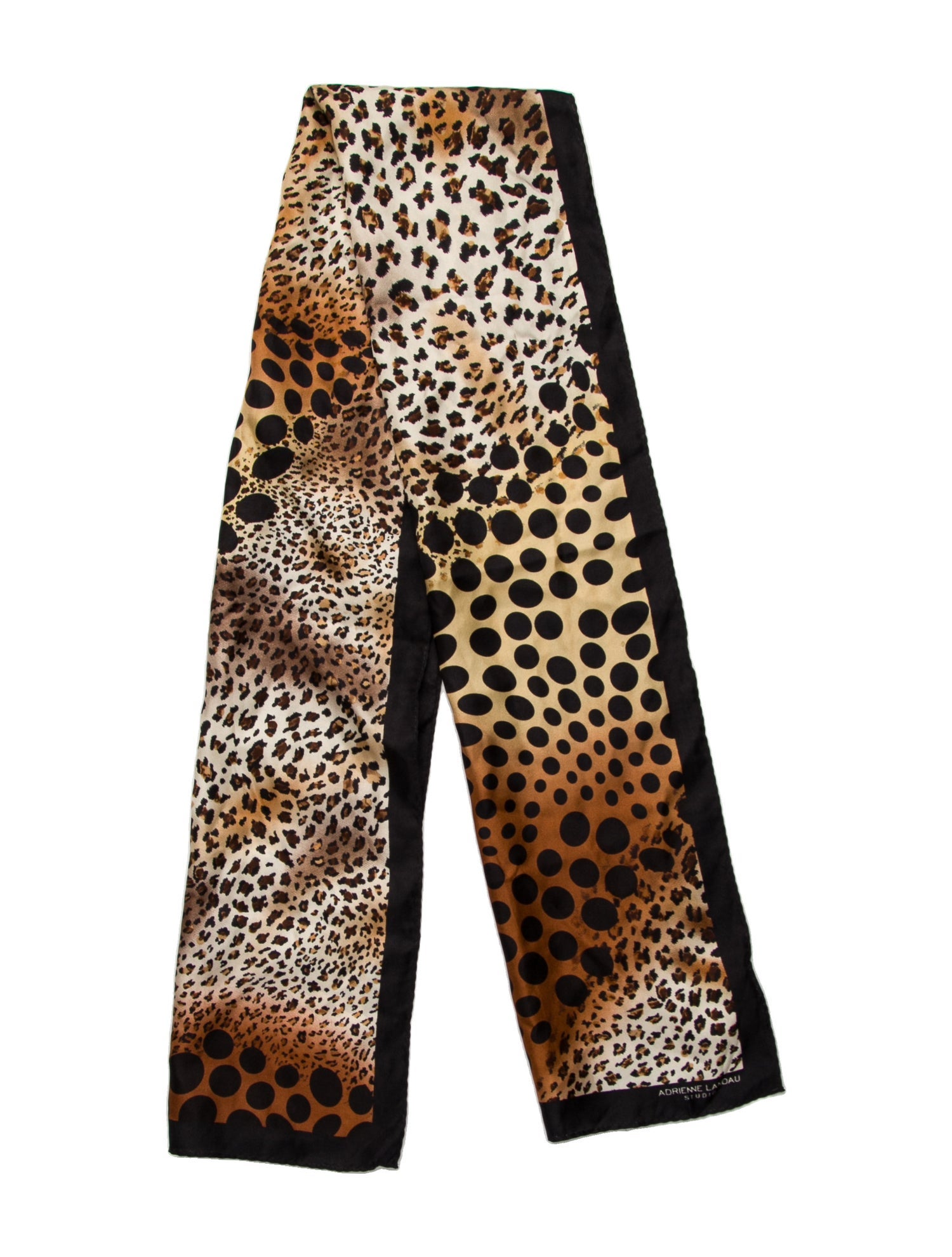 Adrienne Landau Silk Animal Print Scarf