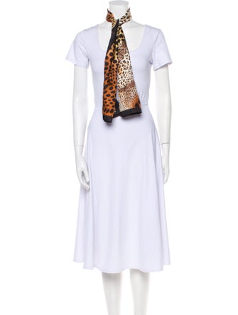 Adrienne Landau Silk Animal Print Scarf