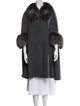 Adrienne Landau Wool Fur Coat