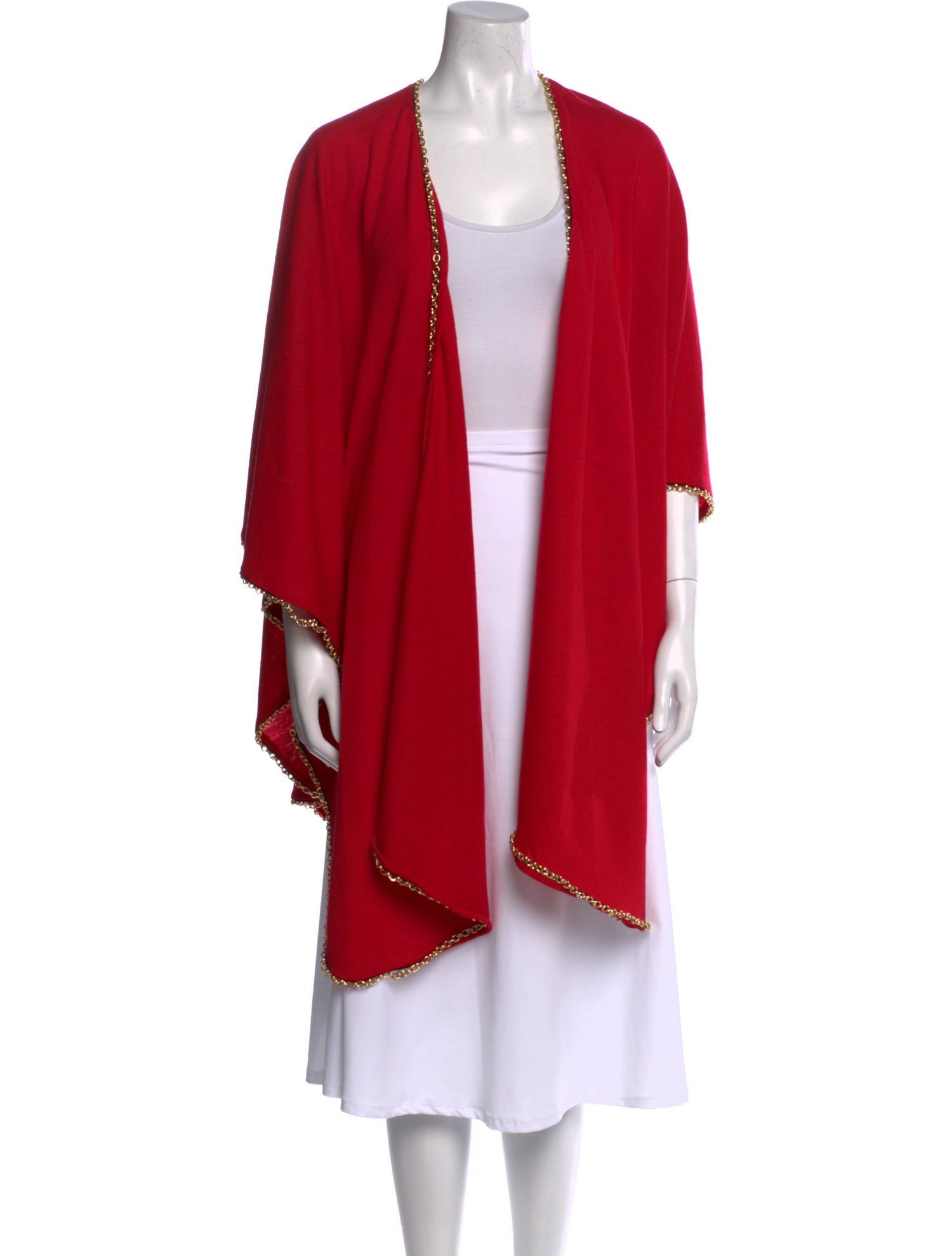 Adrienne Landau Wool Open Front Sweater