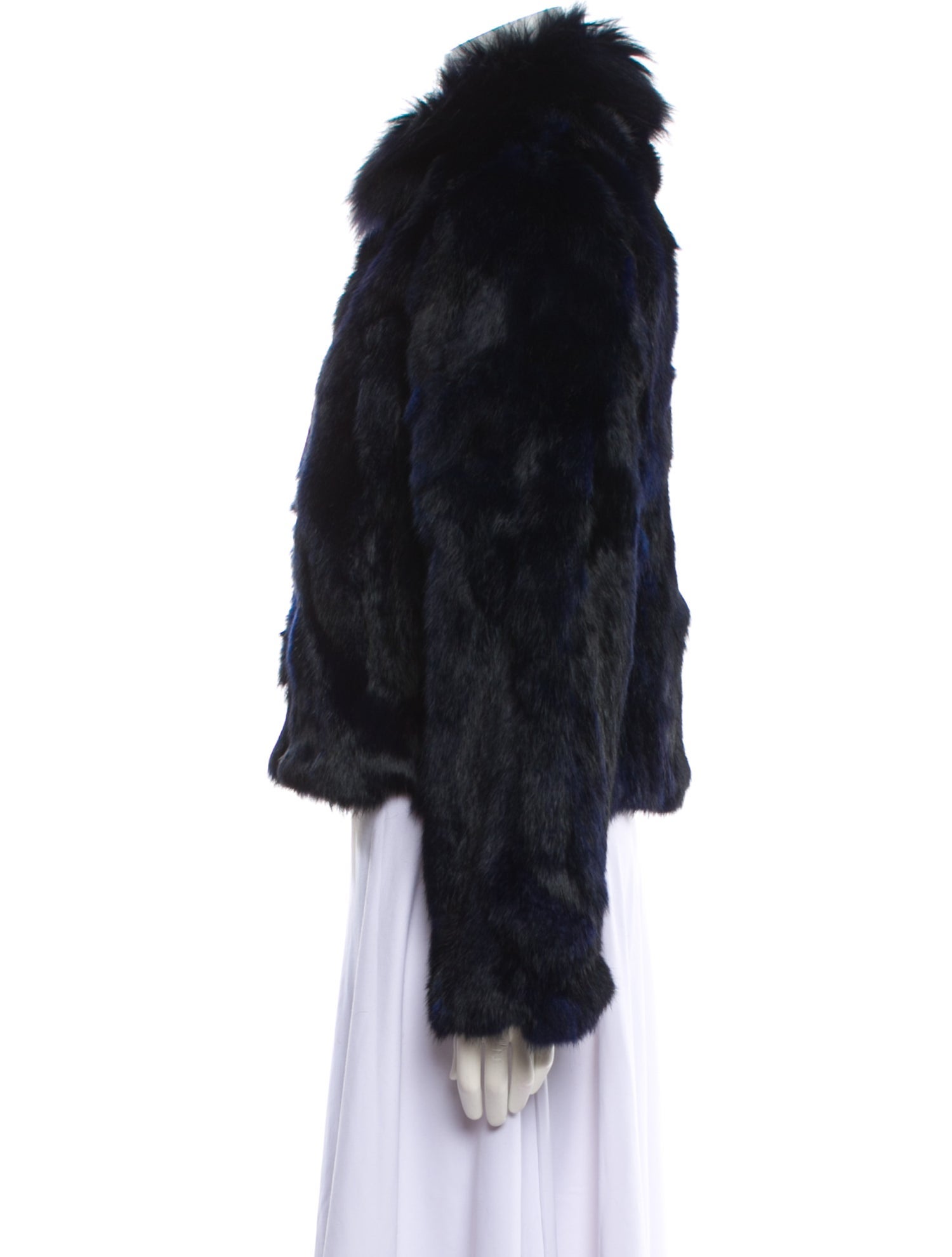 Adrienne Landau Fur Faux Fur Jacket