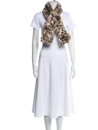 Adrienne Landau Cashmere Animal Print Scarf