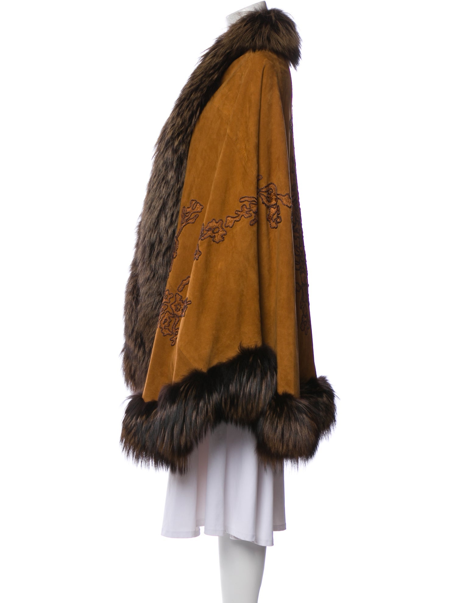 Adrienne Landau Suede Printed Sweater