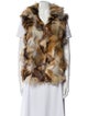 Adrienne Landau Fox Printed Fur Jacket