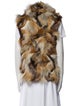 Adrienne Landau Fox Printed Fur Jacket