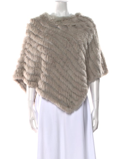 Adrienne Landau Fur Bateau Neckline Sweater