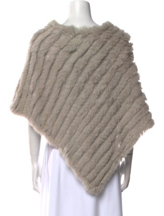 Adrienne Landau Fur Bateau Neckline Sweater