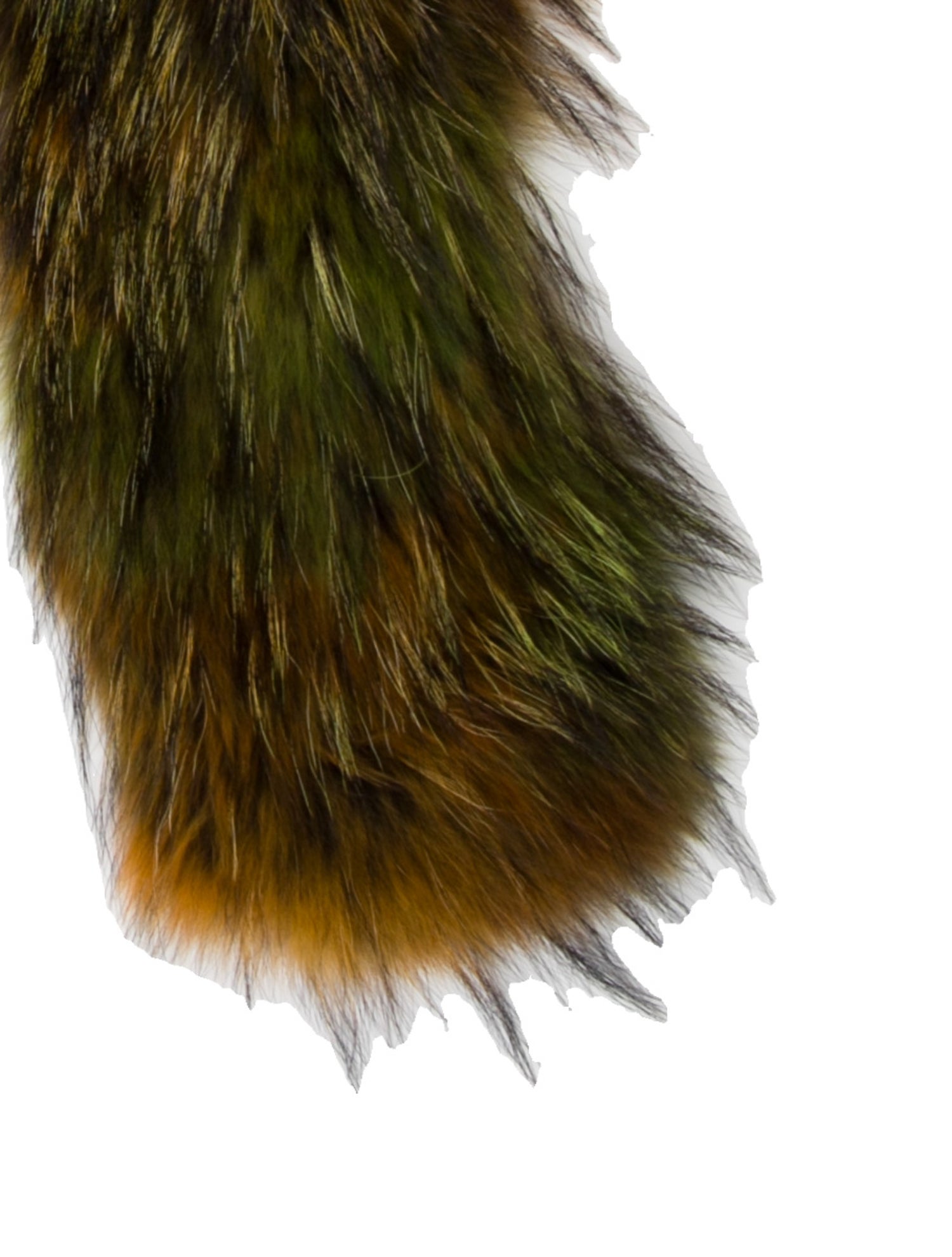 Adrienne Landau Fur Striped Scarf w/ Tags