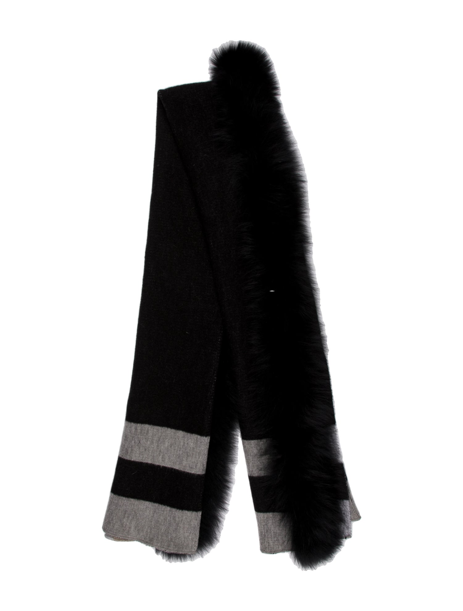 Adrienne Landau Striped Scarf