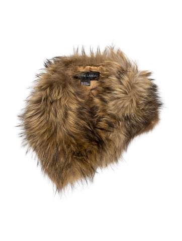 Pre-owned Adrienne Landau Shawl In Brown