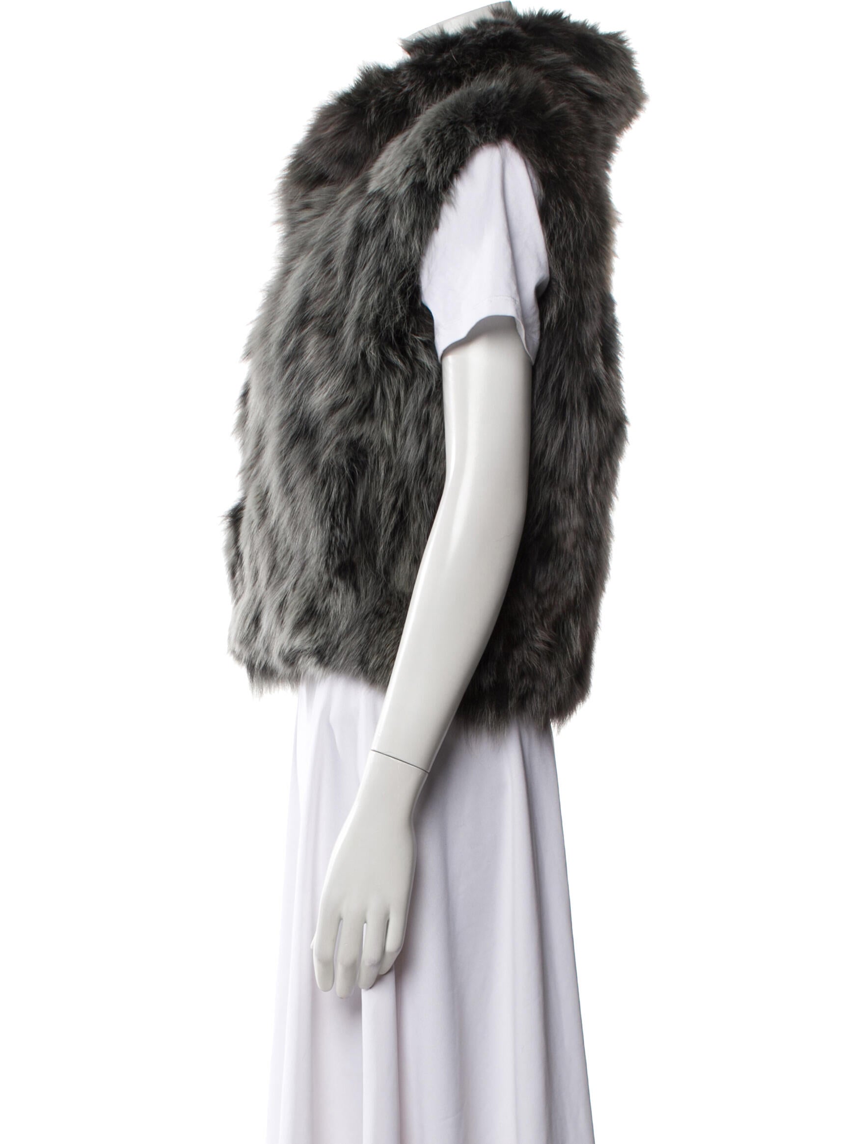 Adrienne Landau Fox Fur Jacket