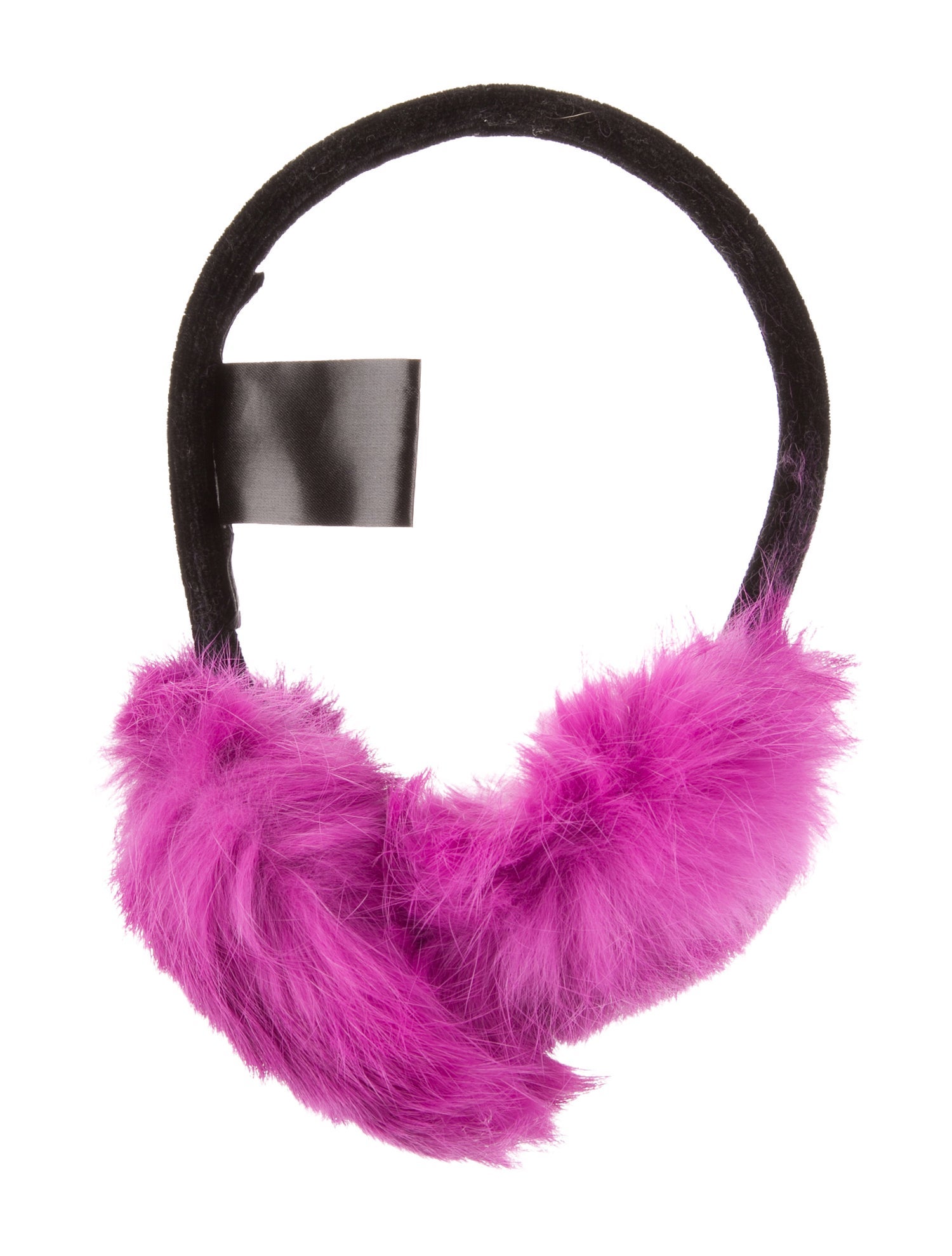 Adrienne Landau Solid Rabbit Fur Earmuffs