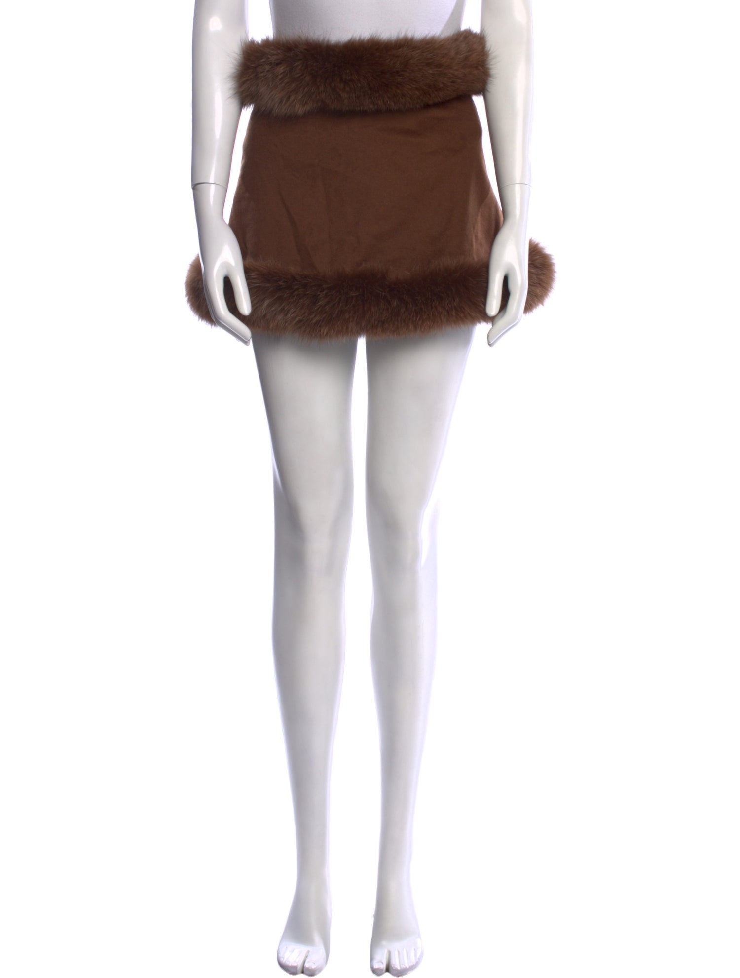 Adrienne Landau Cashmere Mini Skirt