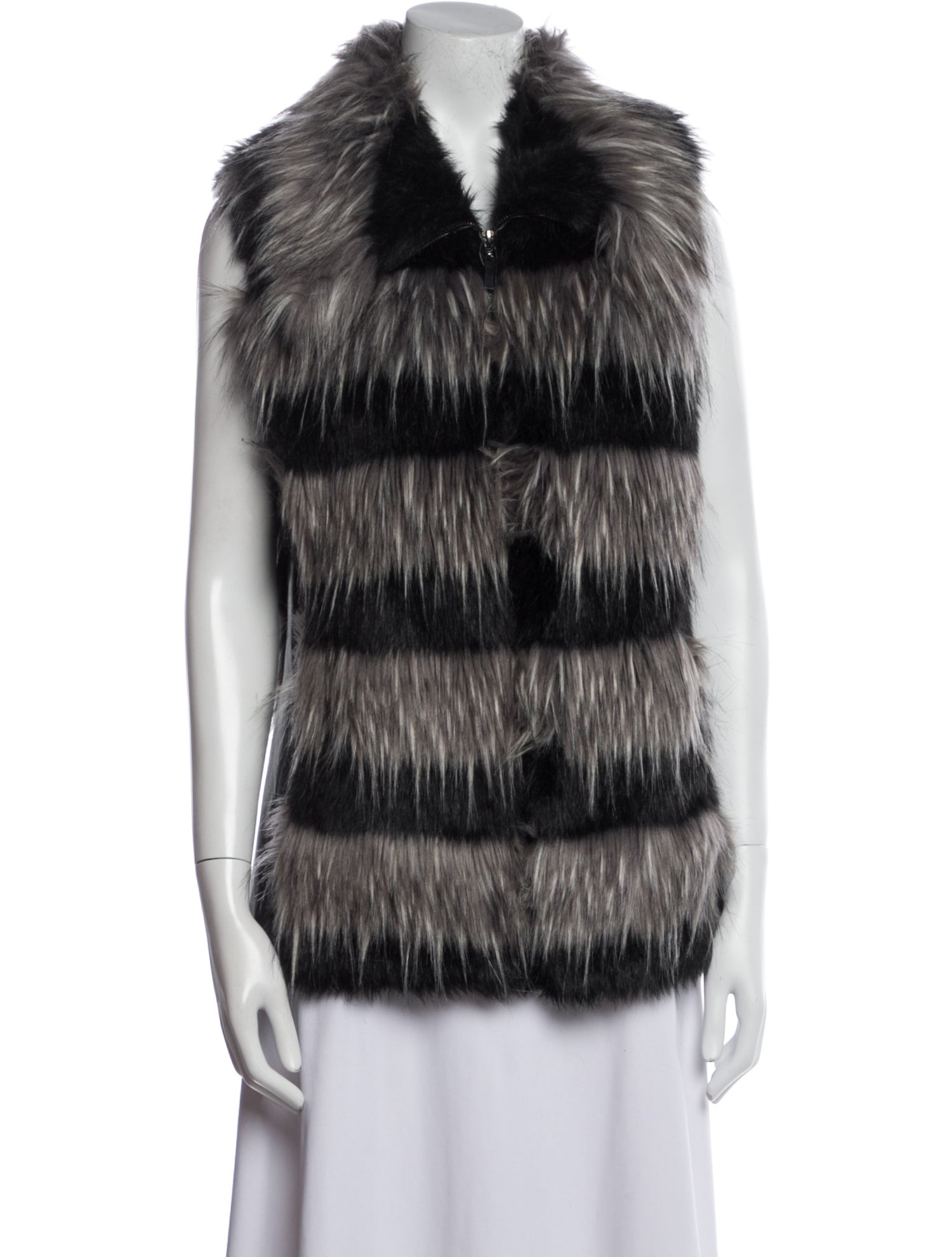 Adrienne Landau Striped Vest