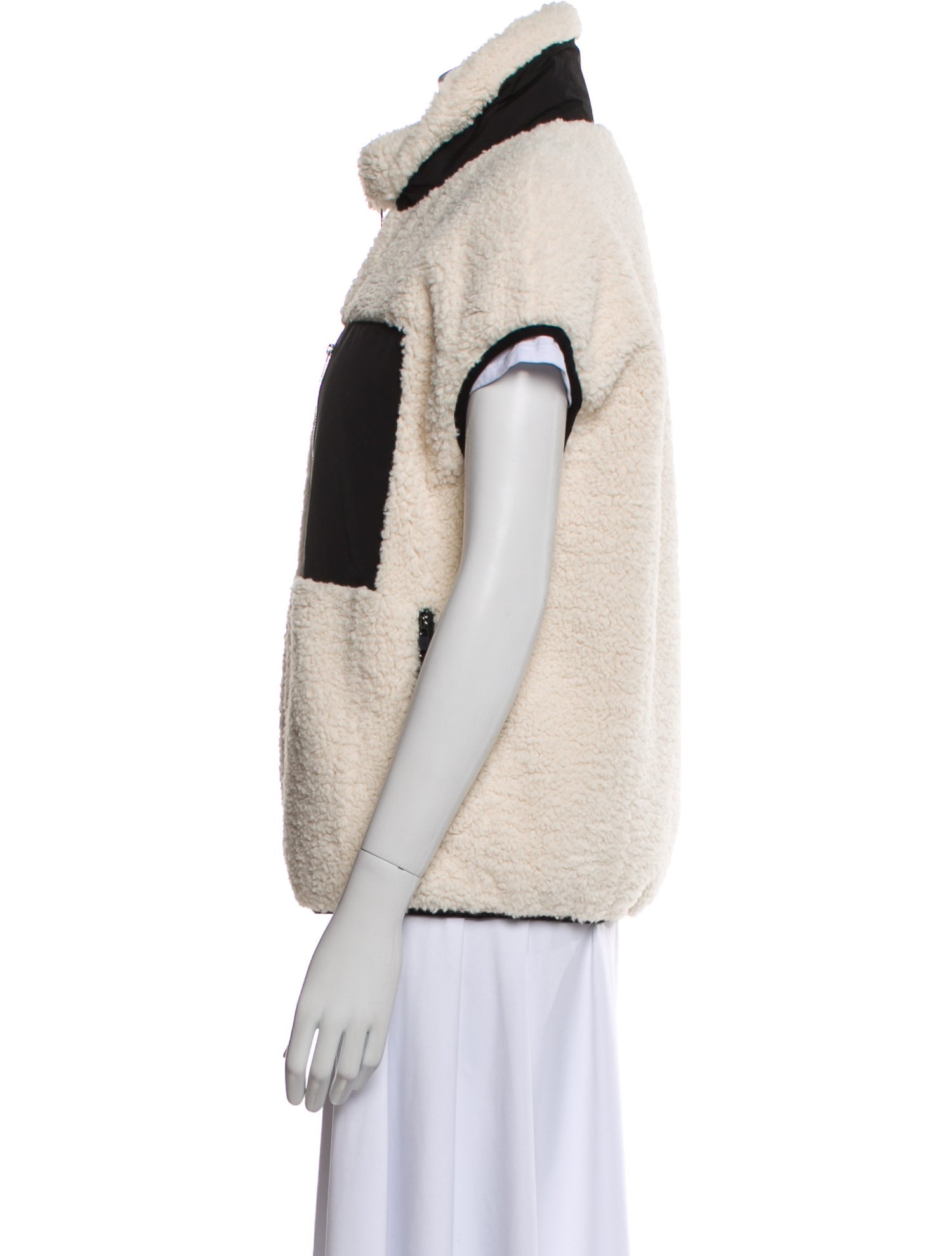 Adrienne Landau Colorblock Pattern Vest