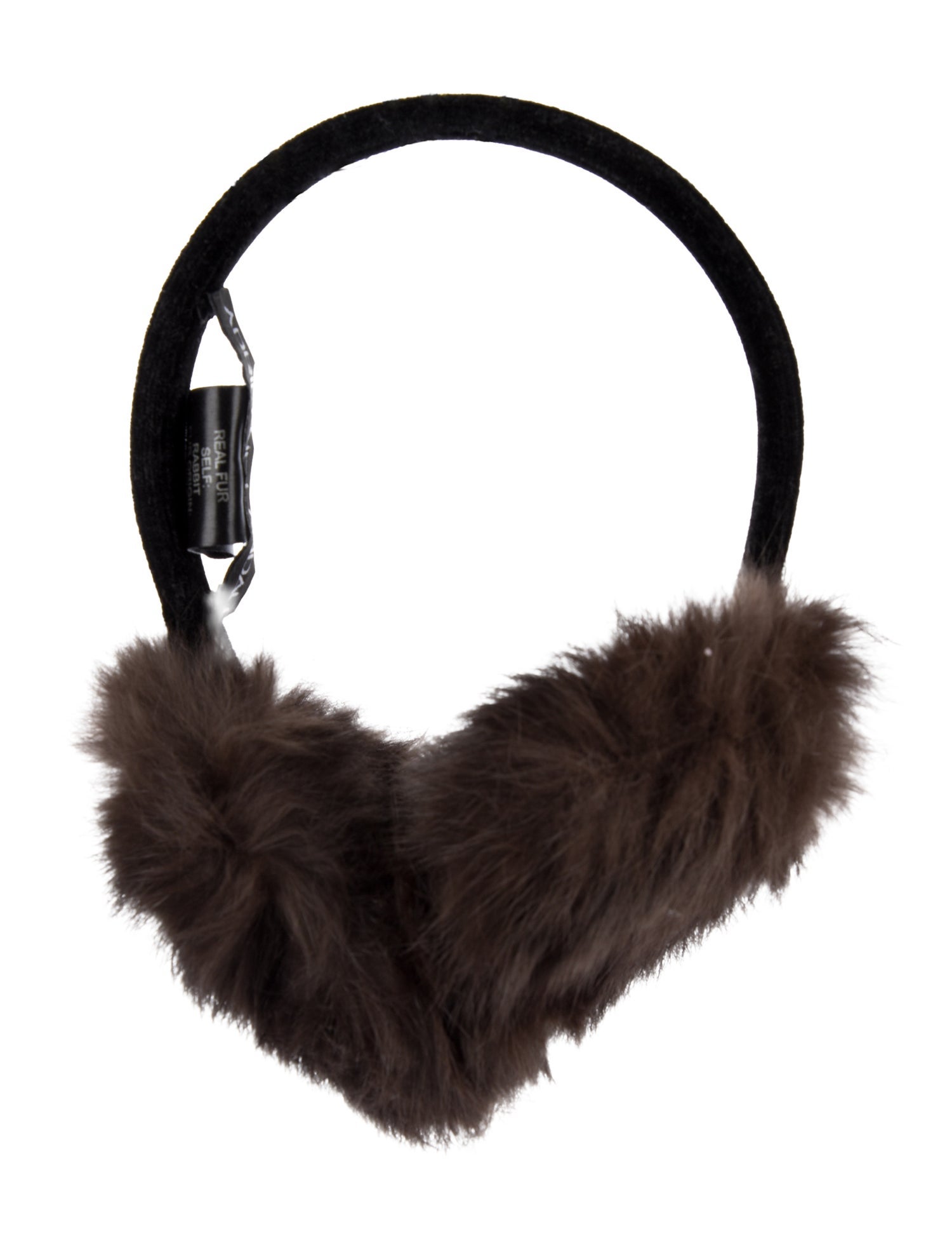 Adrienne Landau Rabbit Fur Earmuffs