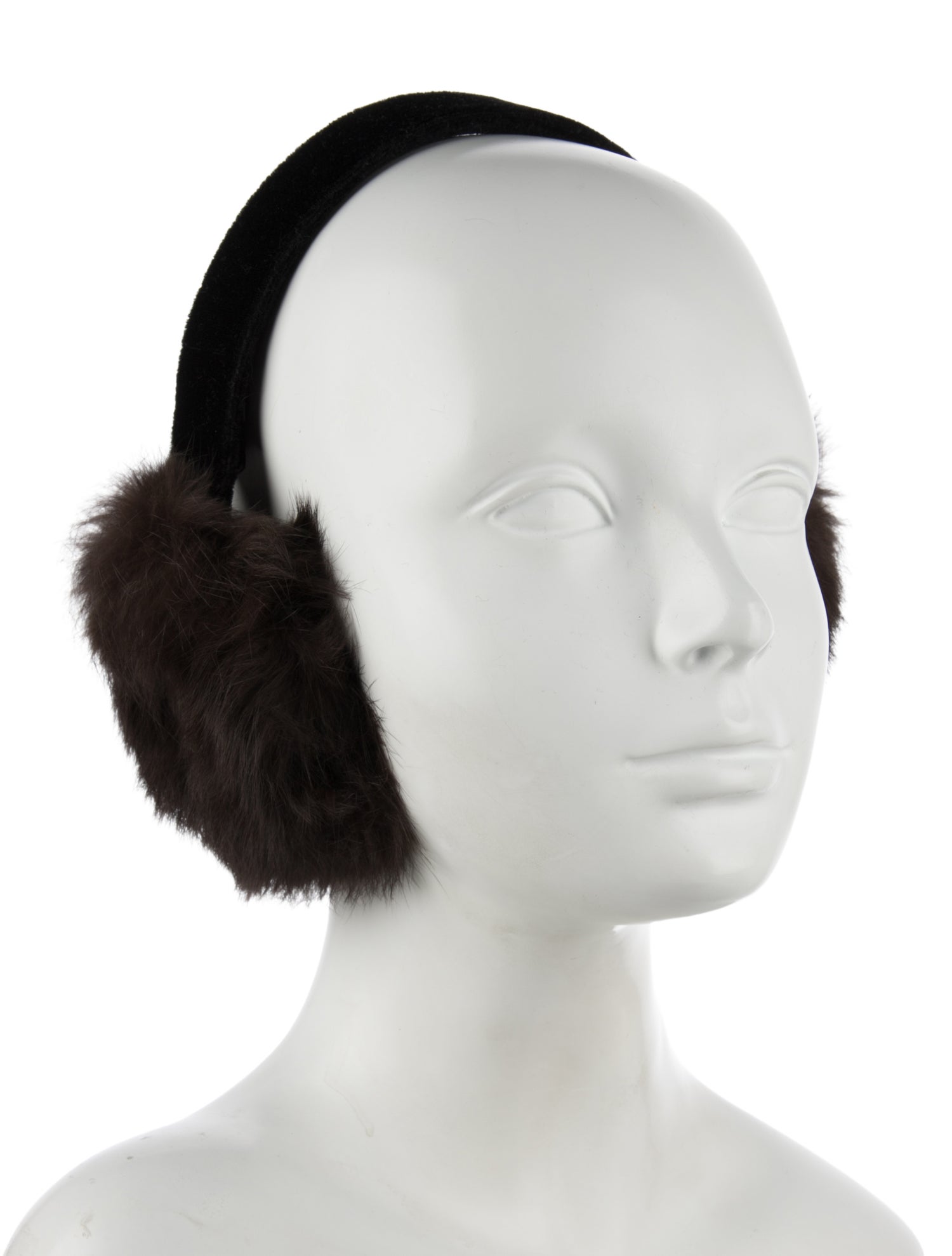 Adrienne Landau Rabbit Fur Earmuffs