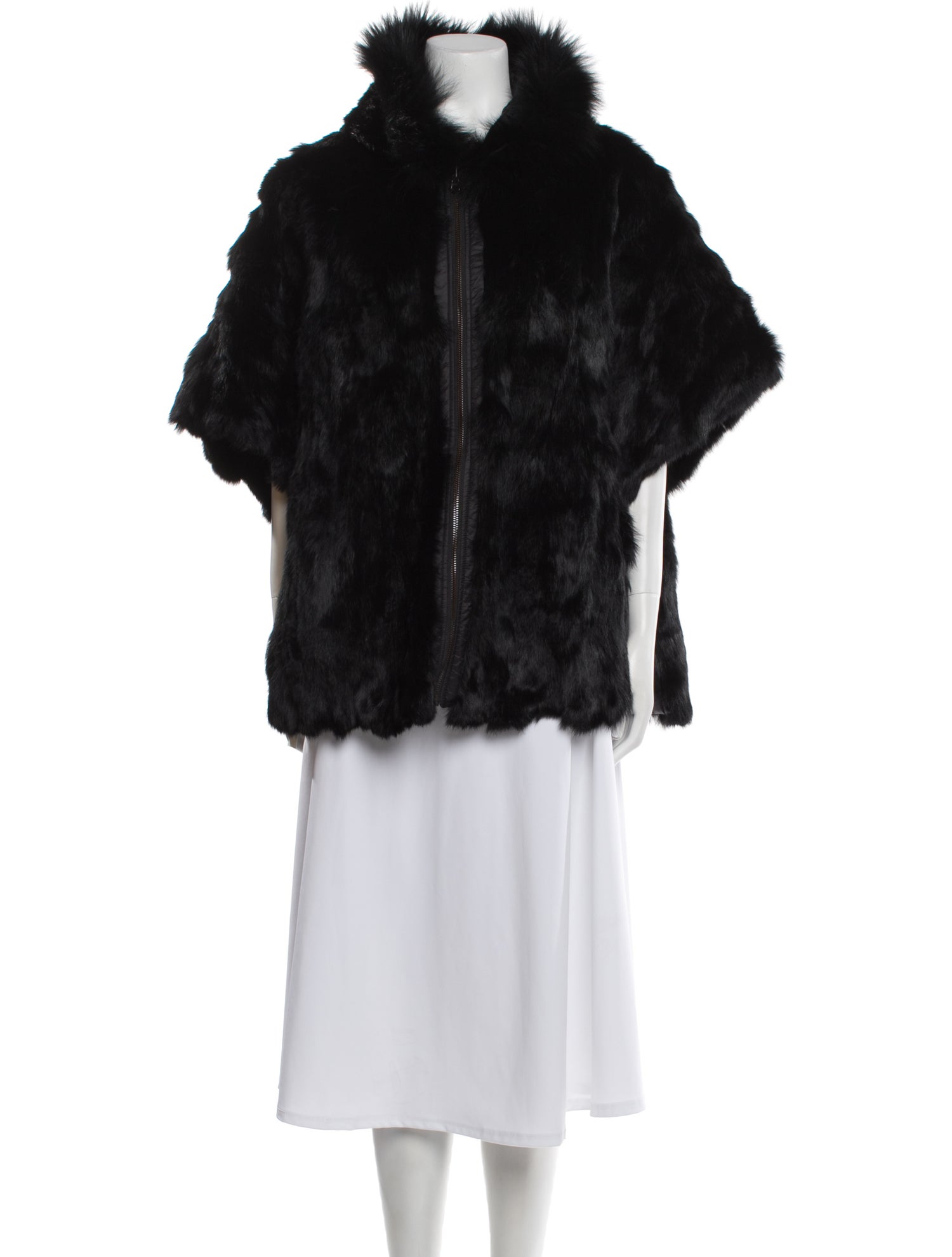 Adrienne Landau Faux Fur Coat