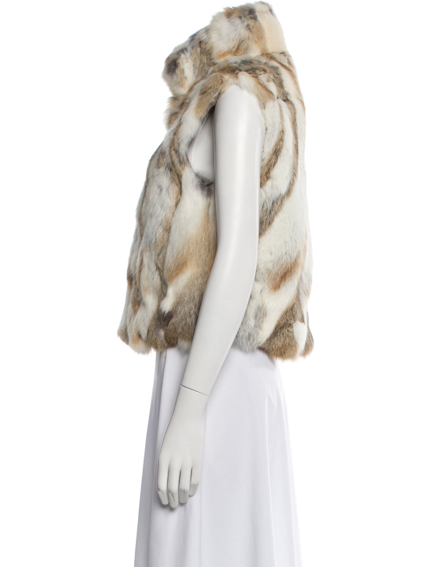 Adrienne Landau Fur Tie-Dye Print Fur Jacket