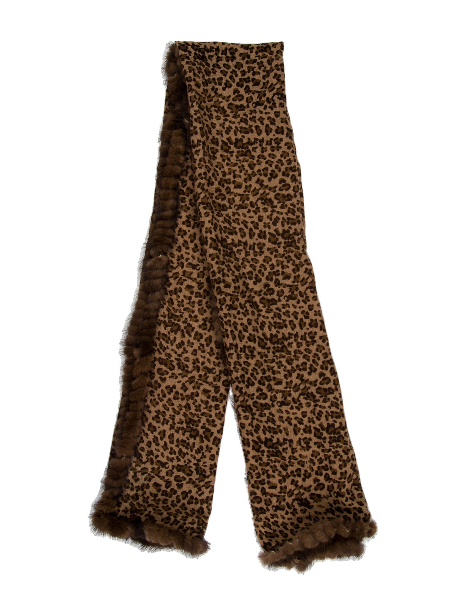 Adrienne Landau Cashmere Animal Print Scarf
