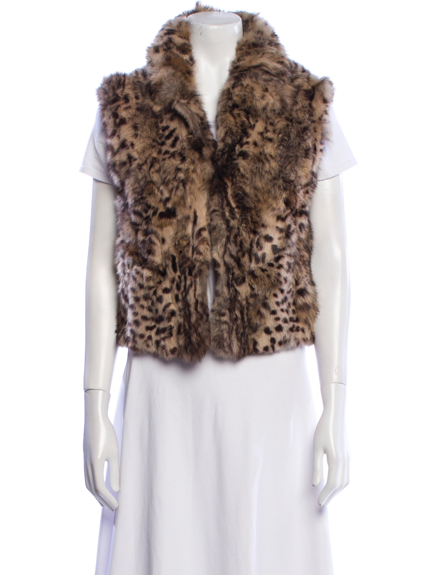 Adrienne Landau Animal Print Vest