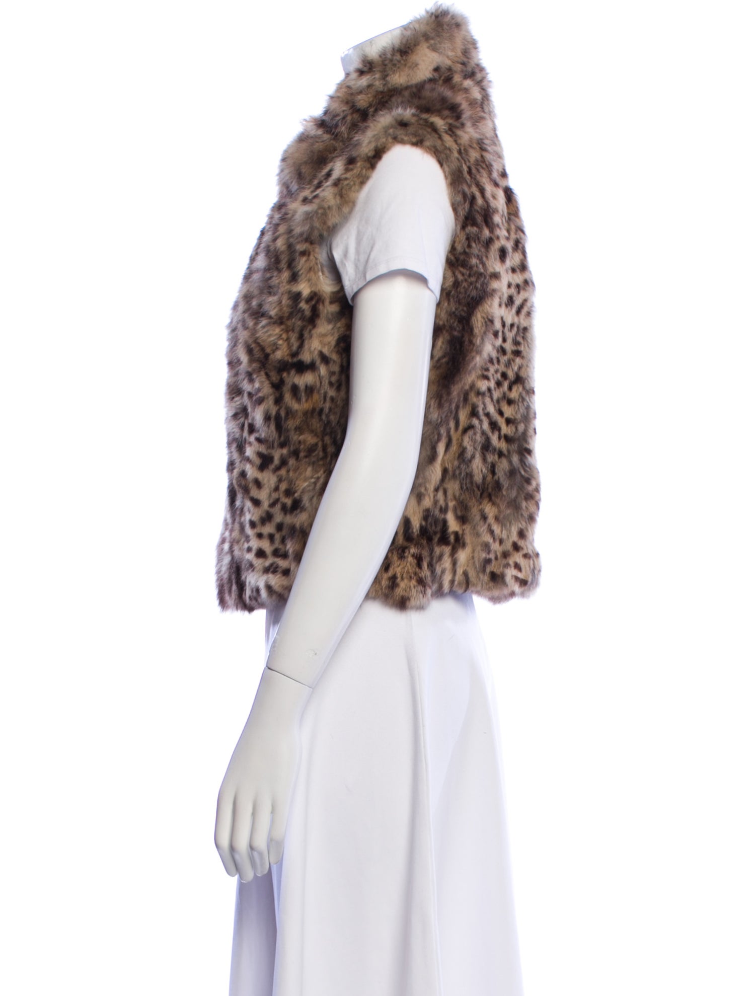 Adrienne Landau Animal Print Vest