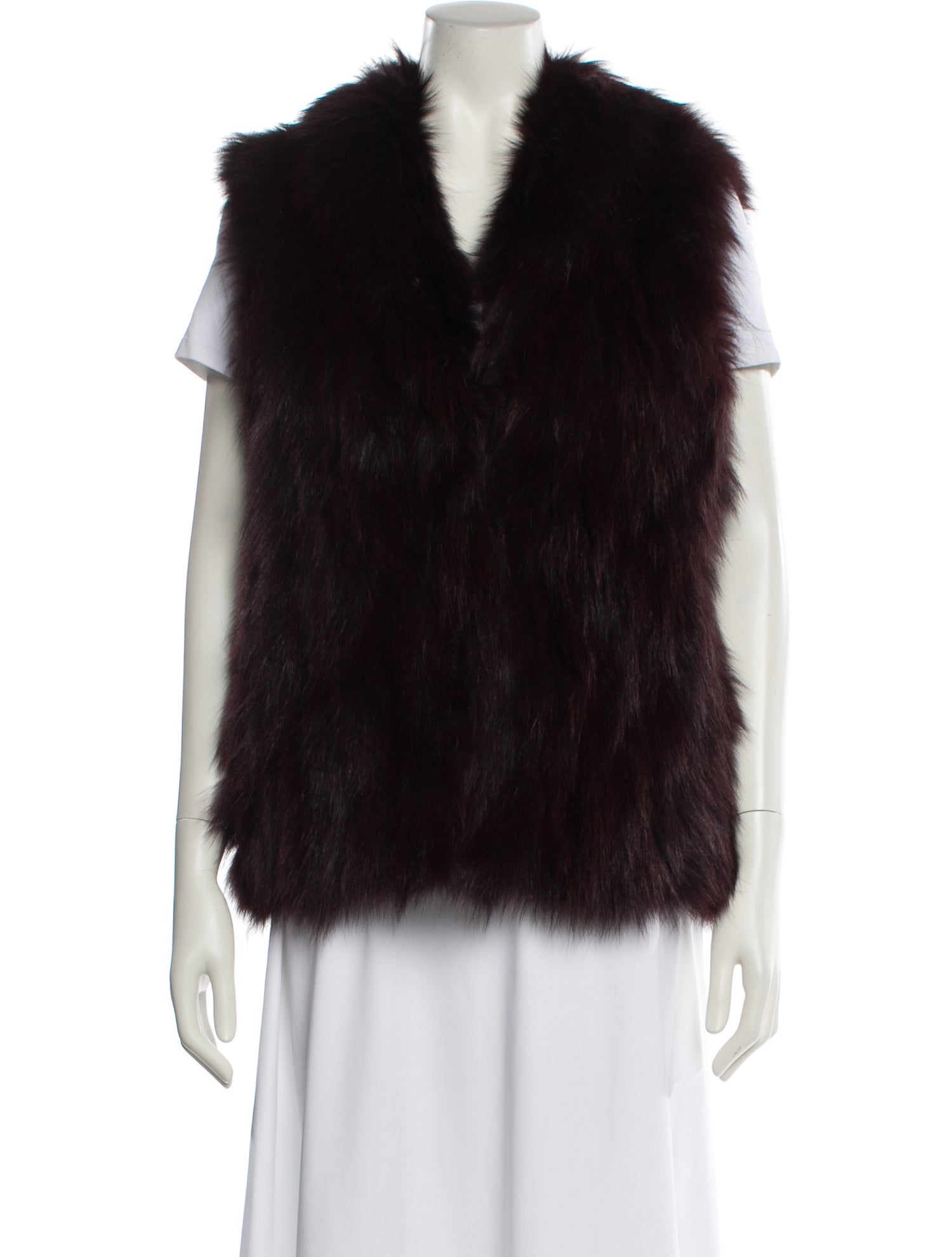 Adrienne Landau Fox Faux Fur Jacket