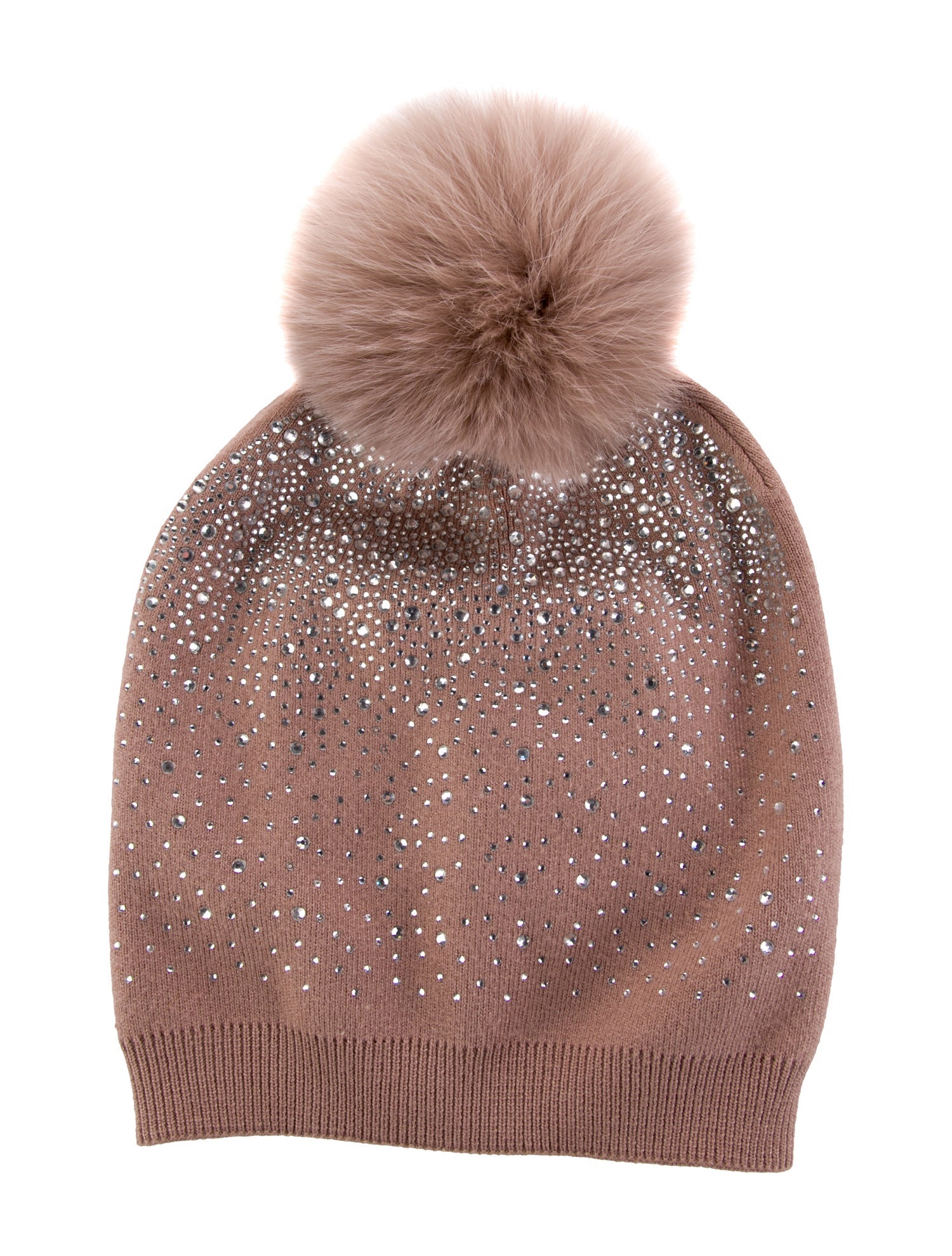 Adrienne Landau Crystal Knit Beanie