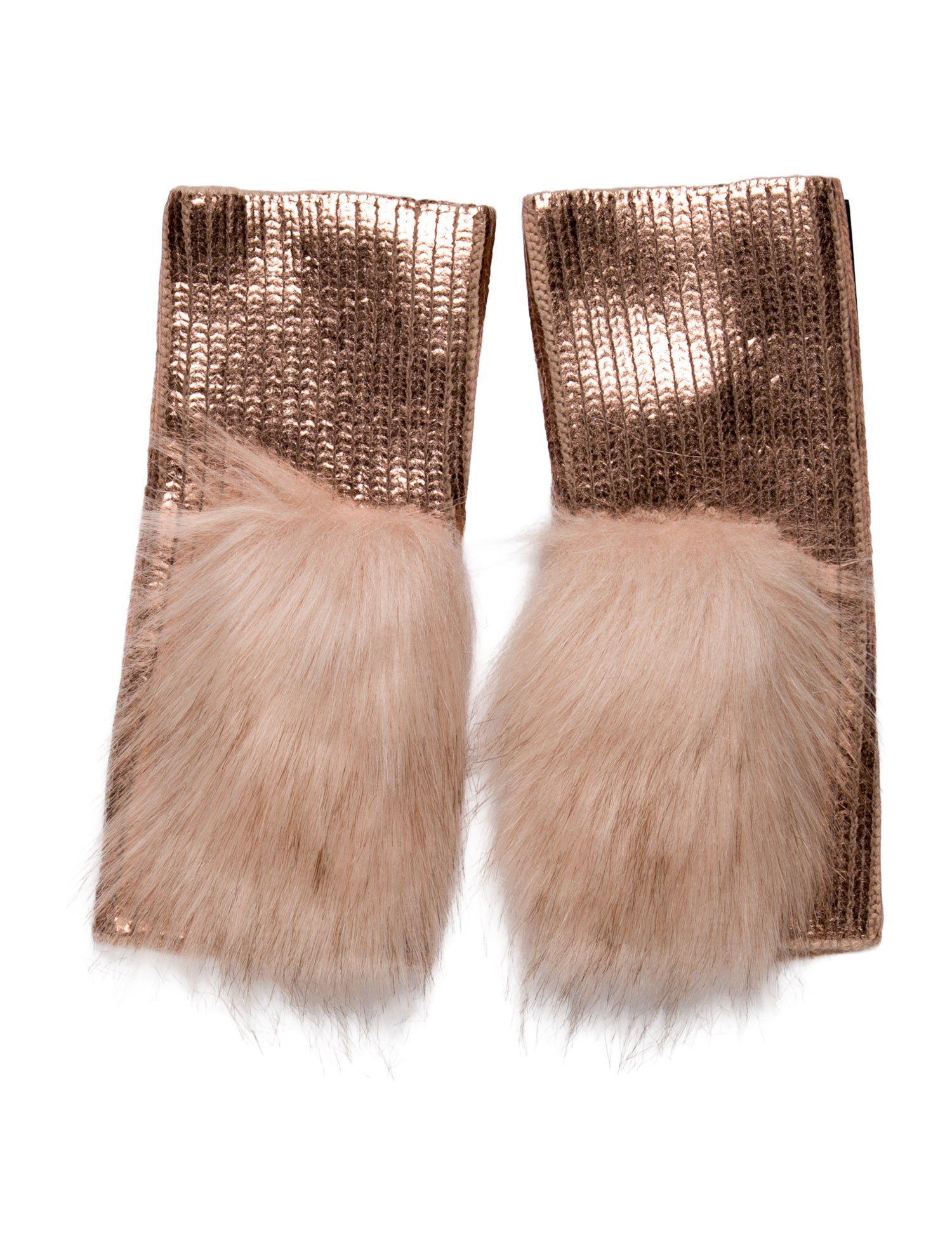 Adrienne Landau Knit Fingerless Winter Gloves w/Tags