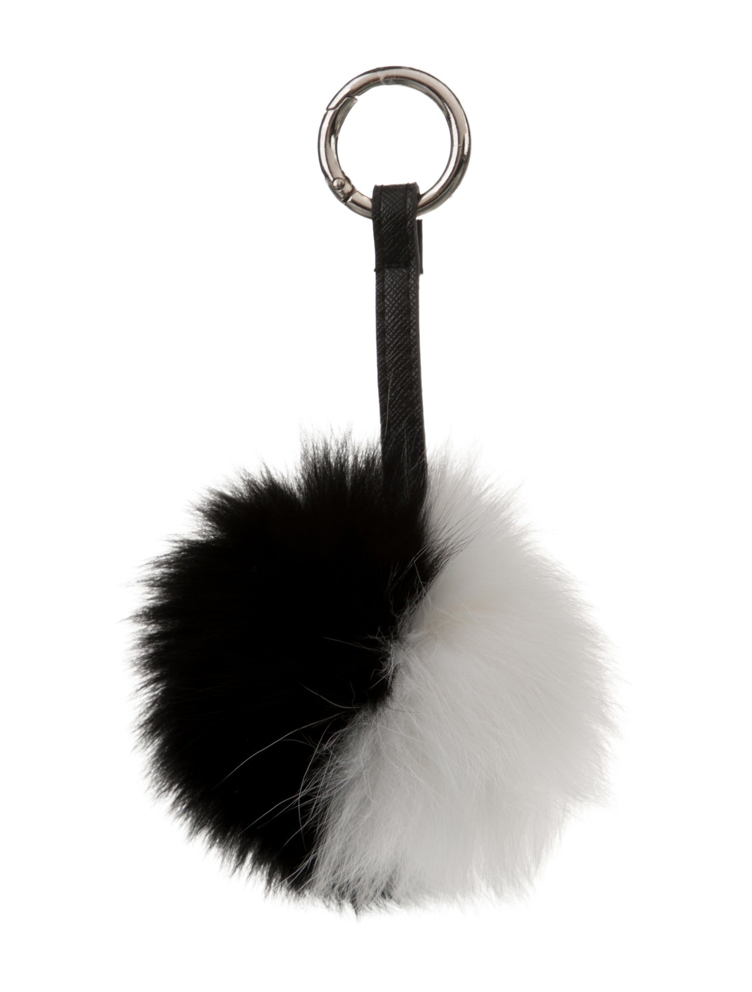 Adrienne Landau Pom Pom Embellished Keychain