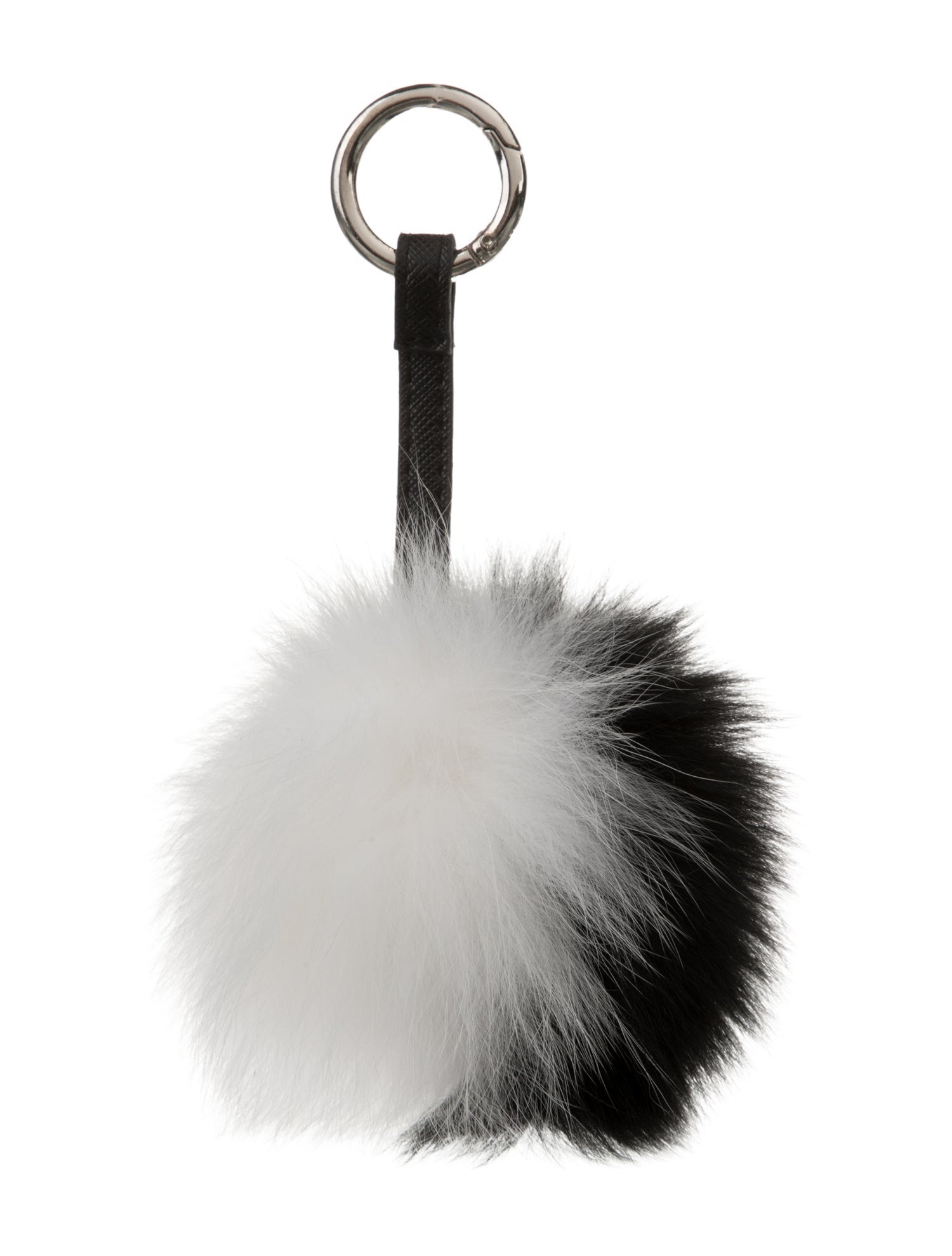 Adrienne Landau Pom Pom Embellished Keychain