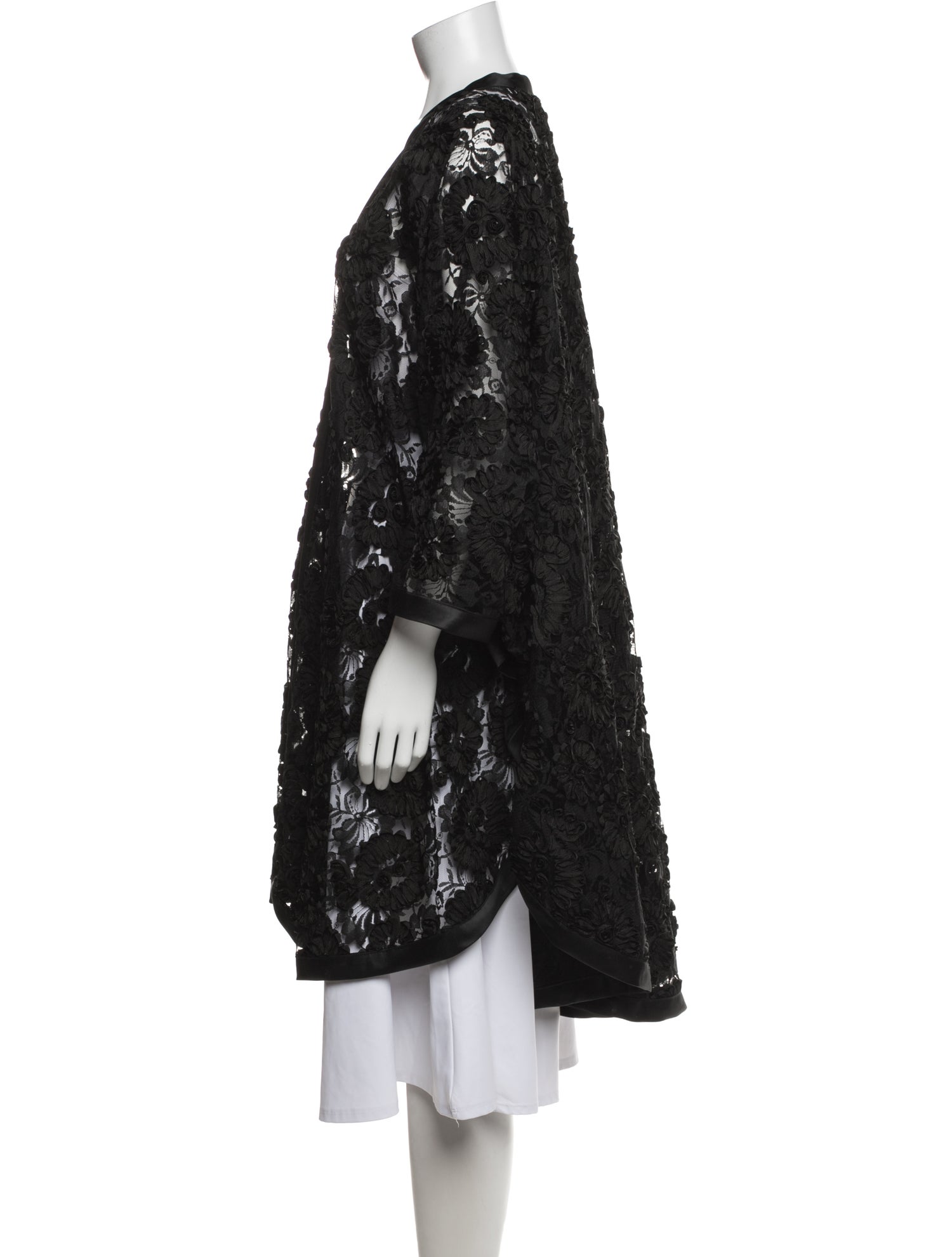 Adrienne Landau Lace Pattern Jacket