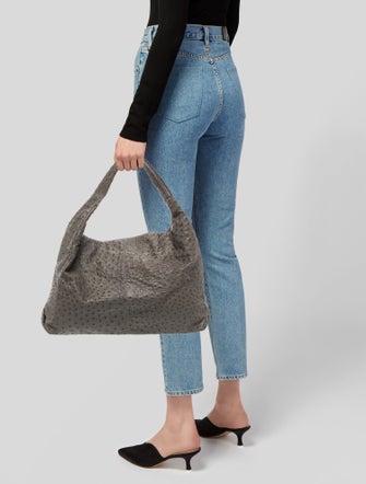 Adriana Castro Ostrich Hobo
