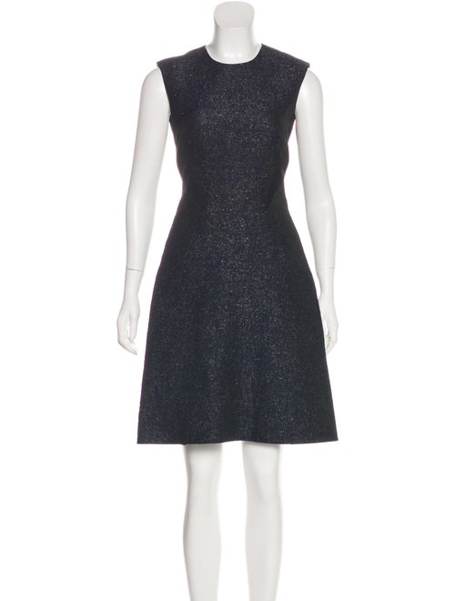 Adeam Siren Jacquard Dress blue