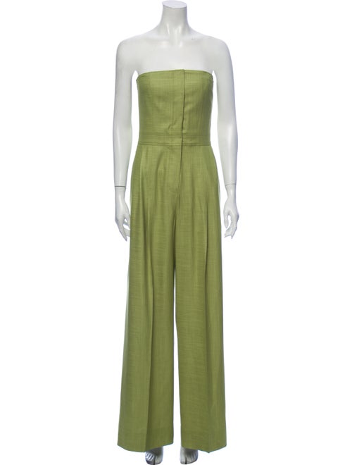 Adeam Strapless Jumpsuit Green