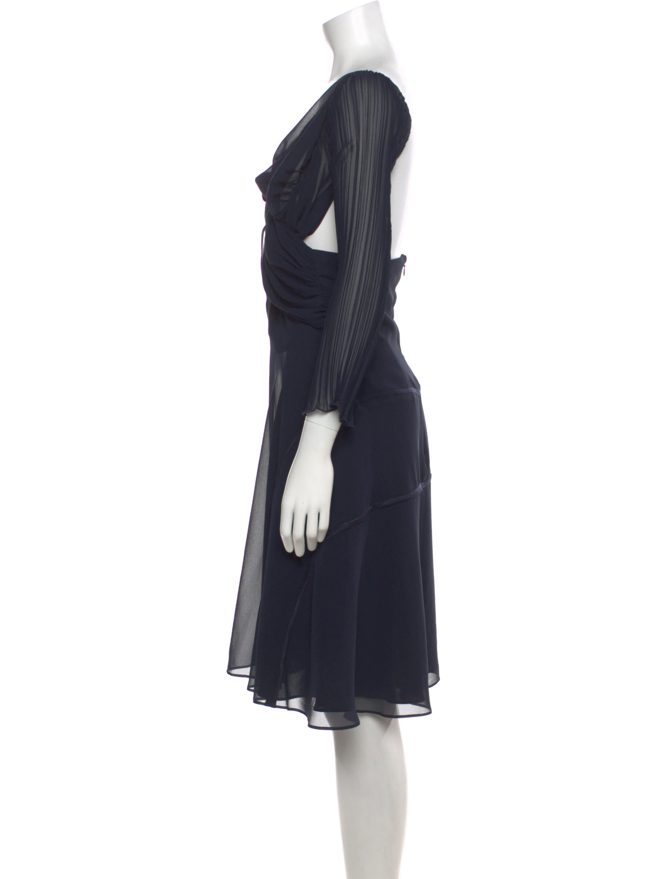 Adeam V-Neck Mini Dress