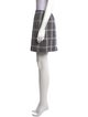 Adeam Plaid Print Mini Skirt