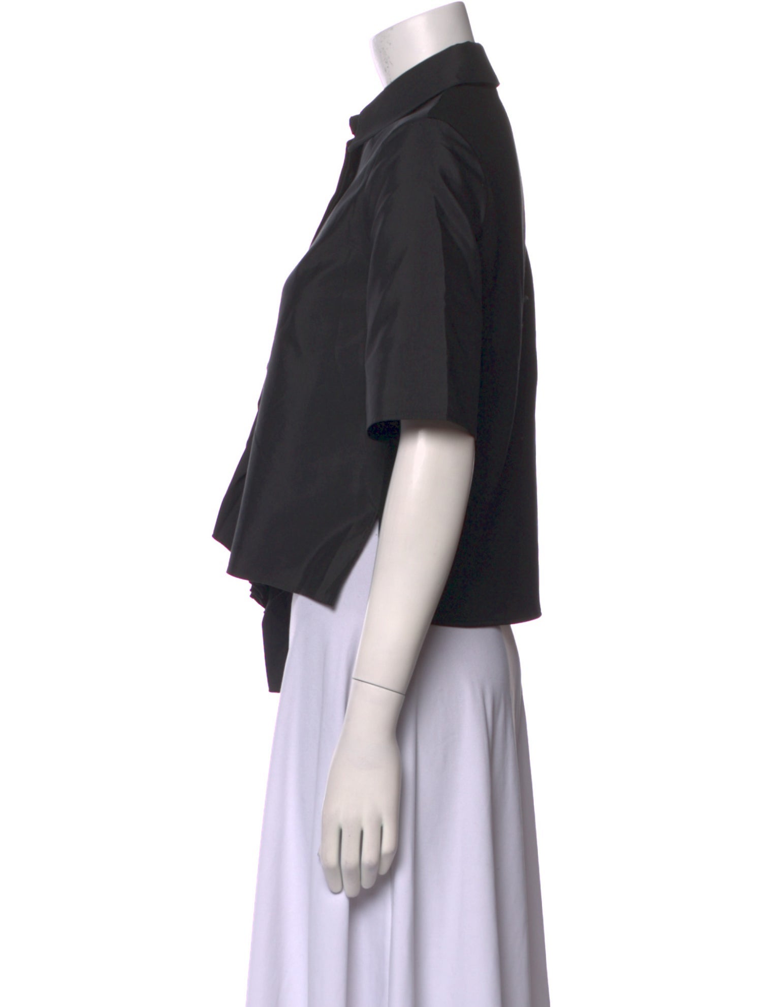 Adeam Short Sleeve Crop Top