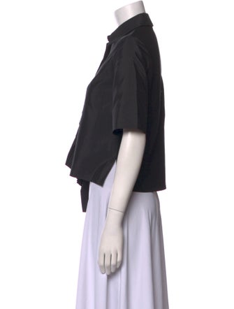 Adeam Short Sleeve Crop Top