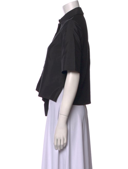 Adeam Short Sleeve Crop Top