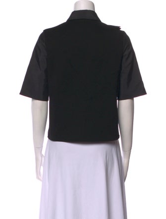 Adeam Short Sleeve Crop Top