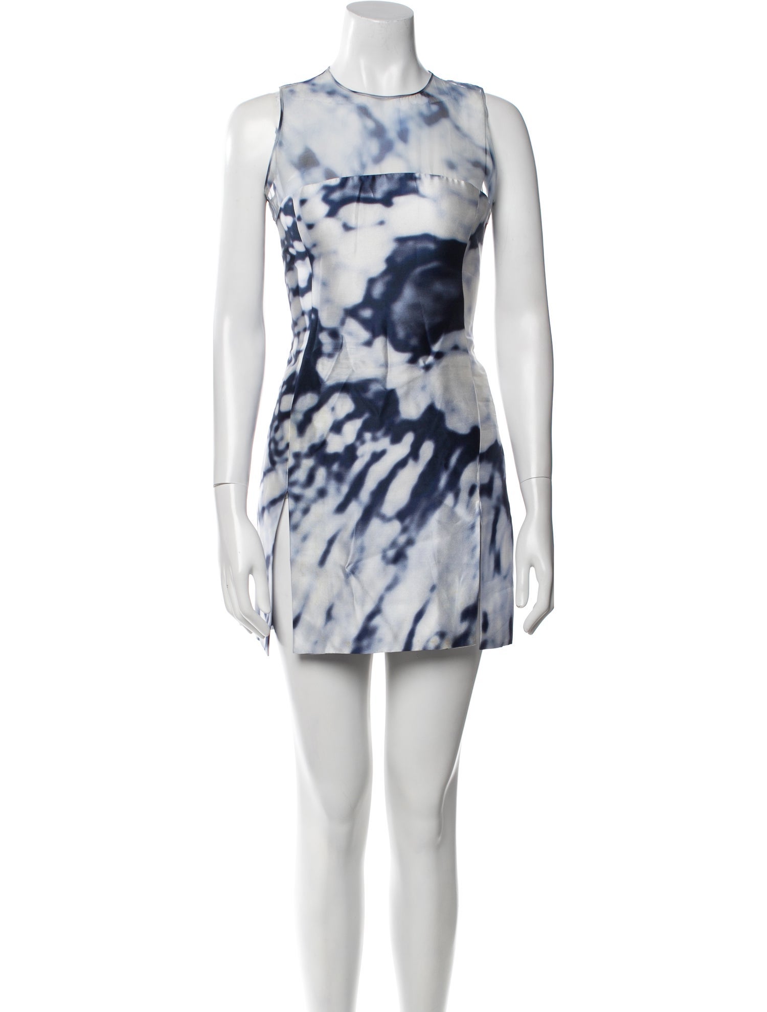 Adeam Tie-Dye Print Mini Dress