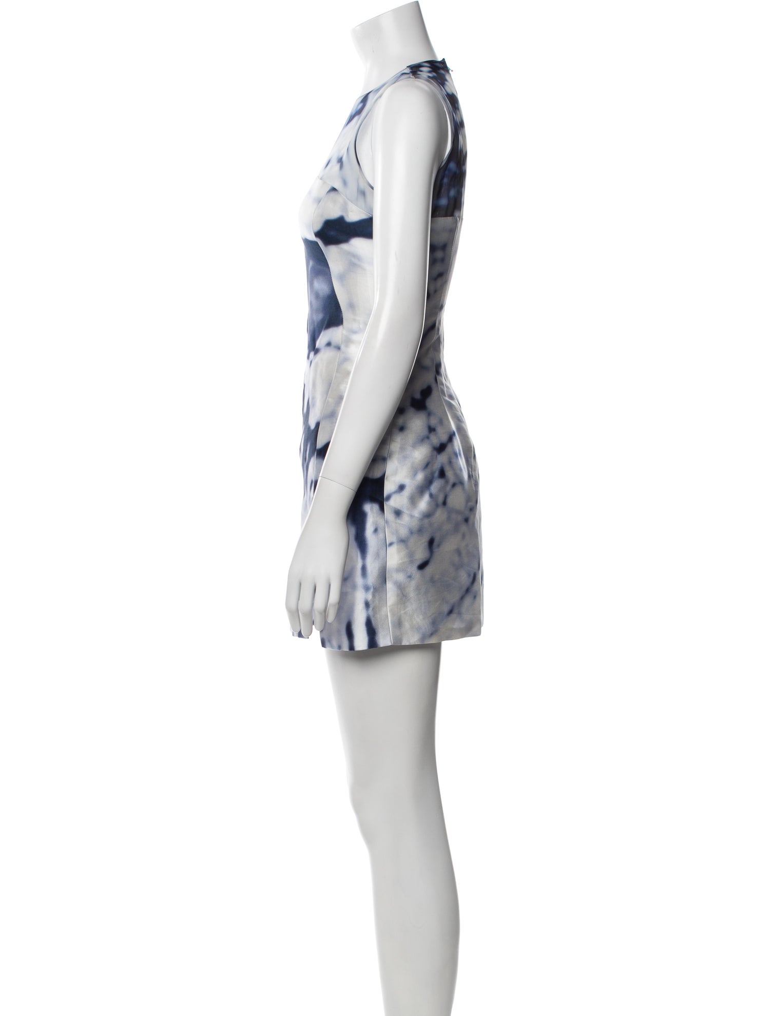 Adeam Tie-Dye Print Mini Dress