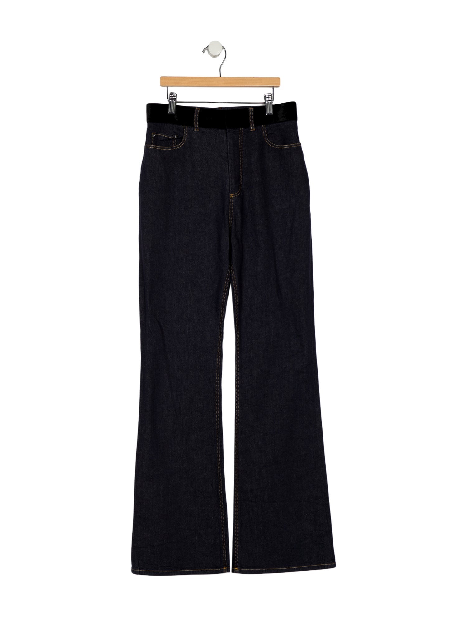 Adeam High-Rise Wide Leg Jeans