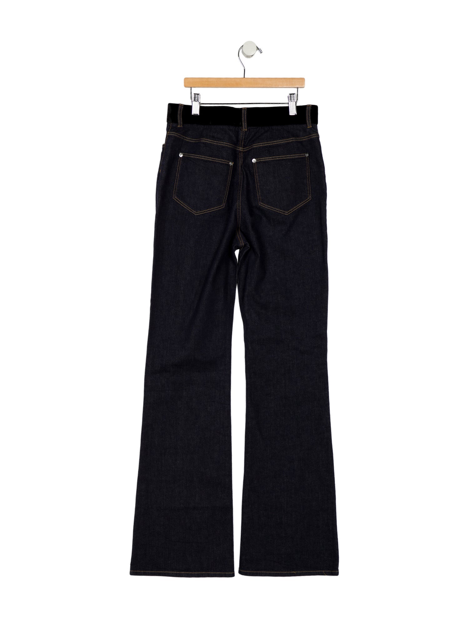Adeam High-Rise Wide Leg Jeans