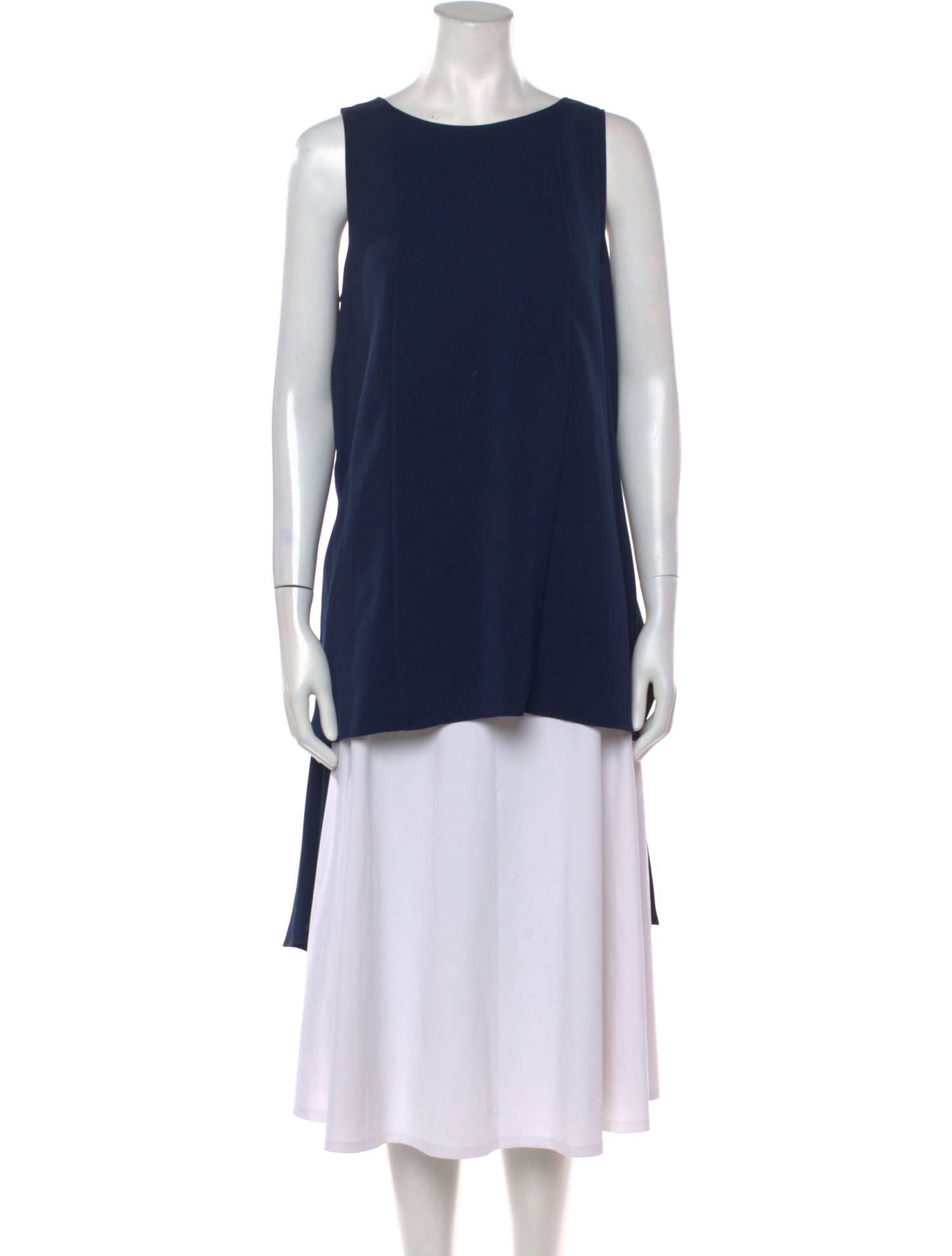 Adeam Bateau Neckline Sleeveless Tunic