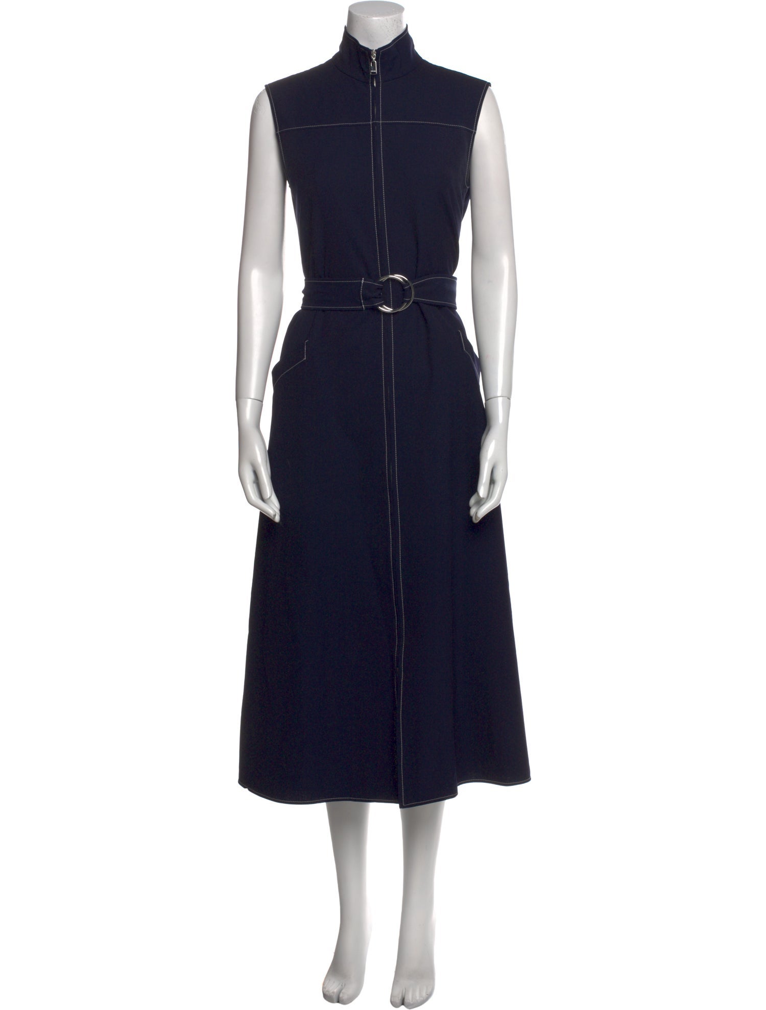 Adeam Mock Neck Long Dress