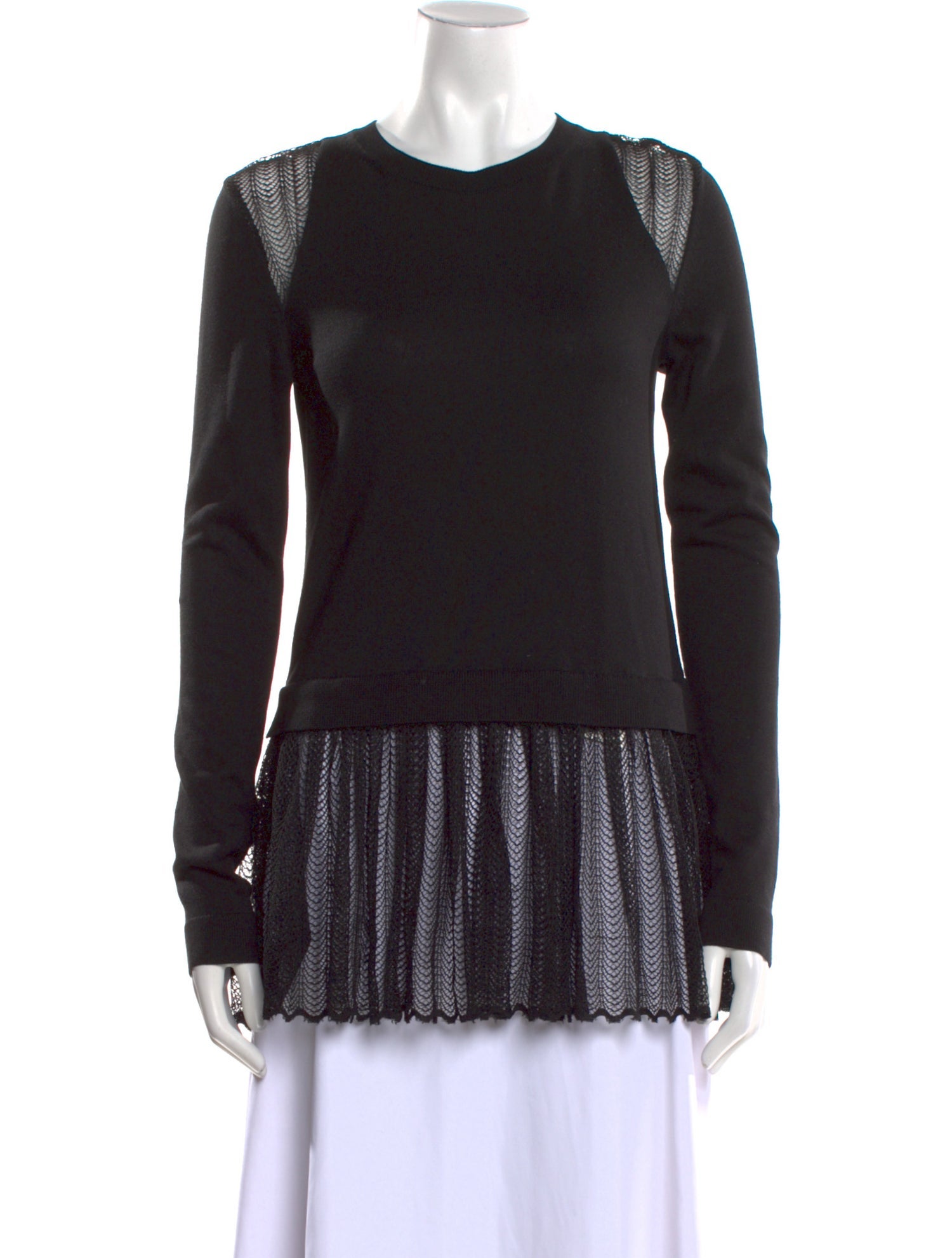 Adeam Silk Crew Neck Top