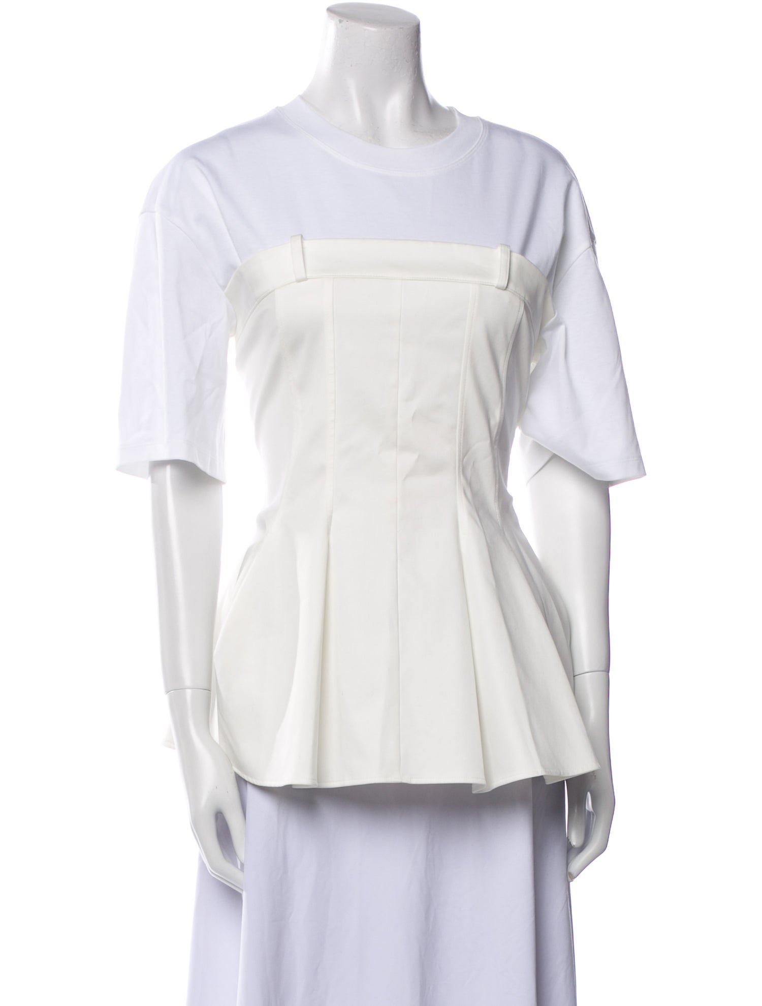 Adeam Crew Neck Short Sleeve T-Shirt